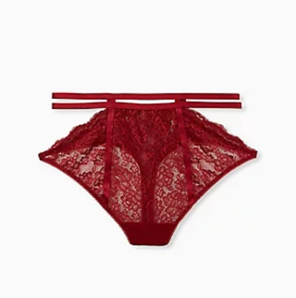 🆕️ BLACK LACE CUTOUT CAGE HIGH WAIST THONG PANTY - Picture 1 of 6